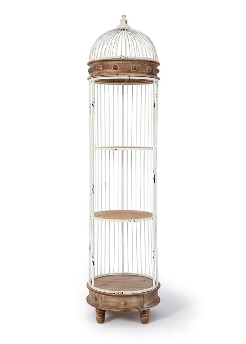 Regal Vogelkäfig in weiß von vorne - bonprix Regal Vogelkäfig in weiß von vorne - bonprix