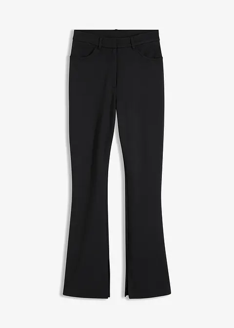 Punto di Roma Hose mit Schlitz in schwarz von vorne - bonprix Punto di Roma Hose mit Schlitz in schwarz von vorne - bonprix