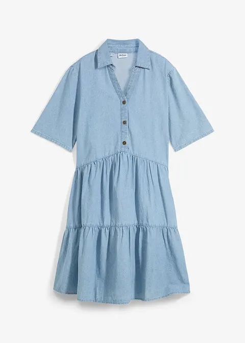 Jeanskleid in blau von vorne - bonprix Jeanskleid in blau von vorne - bonprix