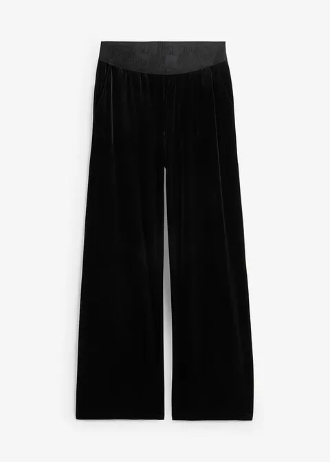 Nicki-Palazzohose in schwarz von vorne - bonprix Nicki-Palazzohose in schwarz von vorne - bonprix