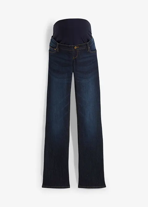 Umstands-Stretch-Jeans, Bootcut in blau von vorne - bonprix Umstands-Stretch-Jeans, Bootcut in blau von vorne - bonprix