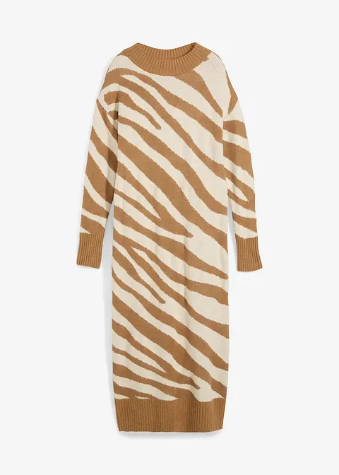 Strickkleid in braun von vorne - bonprix Strickkleid in braun von vorne - bonprix