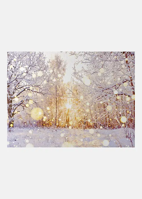 Fußmatte mit winterlicher Landschaft in weiß von vorne - bonprix Fußmatte mit winterlicher Landschaft in weiß von vorne - bonprix