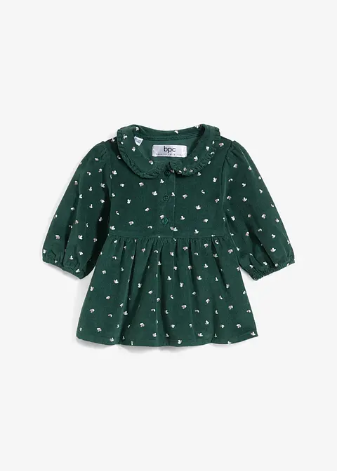 Baby Cordkleid aus Baumwolle in grün von vorne - bonprix Baby Cordkleid aus Baumwolle in grün von vorne - bonprix