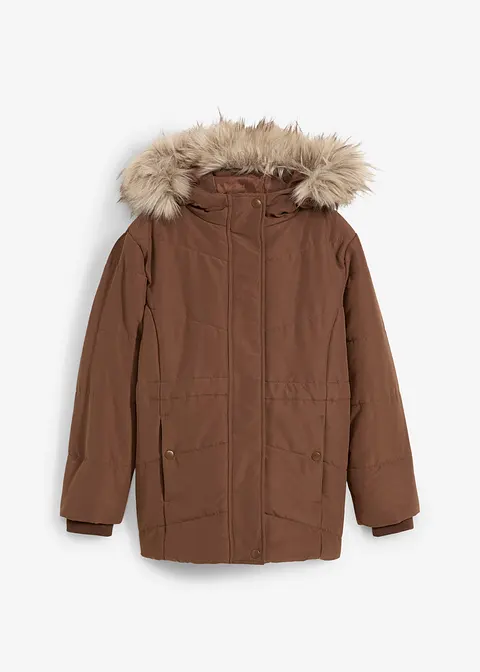 Winter Parka mit Kapuze in braun von vorne - bonprix Winter Parka mit Kapuze in braun von vorne - bonprix