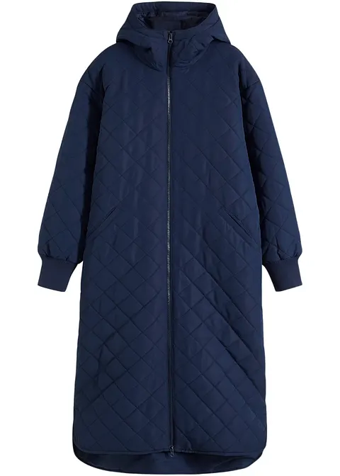 Steppmantel oversized in blau von vorne - bonprix Steppmantel oversized in blau von vorne - bonprix