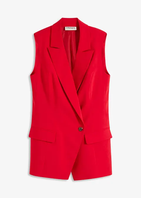 Blazerweste in rot von vorne - bonprix Blazerweste in rot von vorne - bonprix