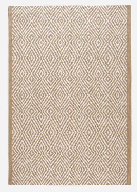 In-und Outdoor Teppich mit moderner Musterung in beige von vorne - bonprix In-und Outdoor Teppich mit moderner Musterung in beige von vorne - bonprix