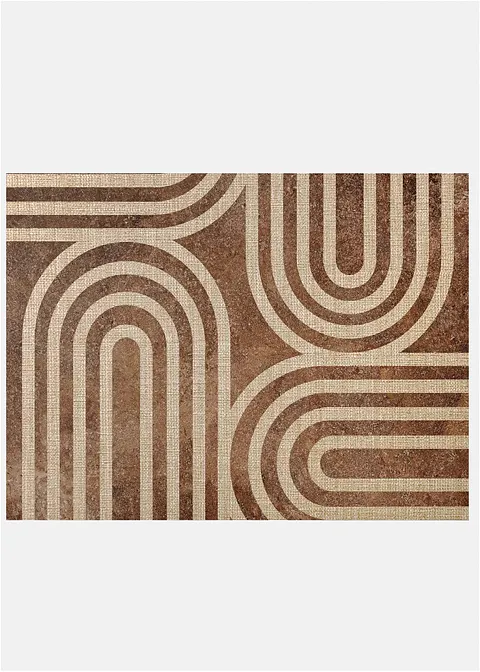Fußmatte mit graphischem Design in braun von vorne - bonprix Fußmatte mit graphischem Design in braun von vorne - bonprix