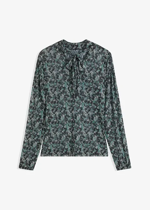 Bedrucktes Mesh-Shirt in grün von vorne - bonprix Bedrucktes Mesh-Shirt in grün von vorne - bonprix