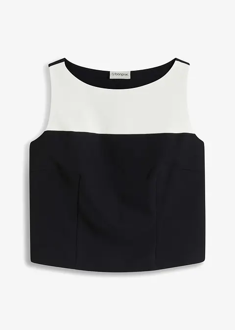 Top in schwarz von vorne - bonprix Top in schwarz von vorne - bonprix