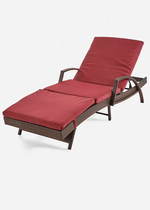 Gartenliege in rot von vorne - bonprix Gartenliege in rot von vorne - bonprix