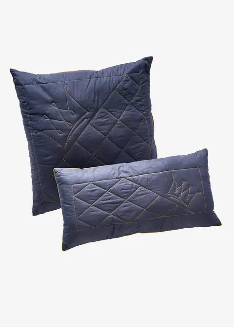Microfaser Kissen mit Krone medium in grau - bonprix Microfaser Kissen mit Krone medium in grau - bonprix