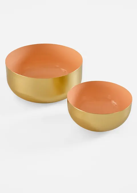 Deko-Objekt Schalen (2-tlg. Set) in rosa von vorne - bonprix Deko-Objekt Schalen (2-tlg. Set) in rosa von vorne - bonprix