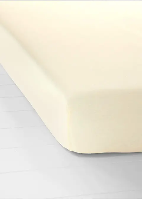 Jersey Spannbettlaken in beige - bonprix Jersey Spannbettlaken in beige - bonprix