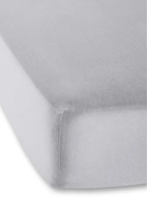 Jersey 40cm Spannbettlaken in grau - bonprix Jersey 40cm Spannbettlaken in grau - bonprix