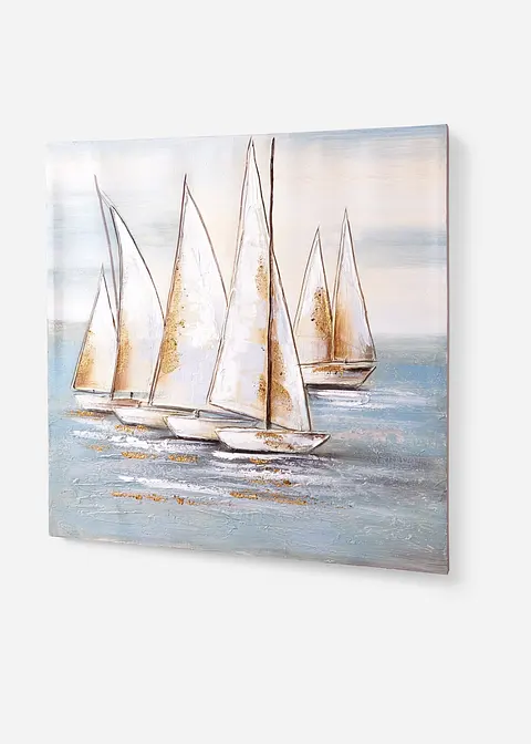 Leinwandbild mit Segelschiffen in grau - bonprix Leinwandbild mit Segelschiffen in grau - bonprix