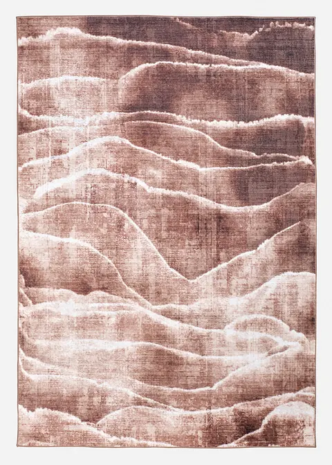 Teppich mit moderner Musterung in braun von vorne - bonprix Teppich mit moderner Musterung in braun von vorne - bonprix