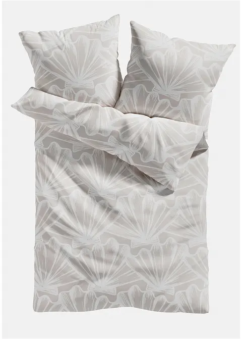 Bettwäsche mit Muscheln in beige von vorne - bonprix Bettwäsche mit Muscheln in beige von vorne - bonprix
