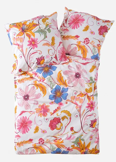 Perkal Bettwäsche mit floralem Motiv in bunt von vorne - bonprix Perkal Bettwäsche mit floralem Motiv in bunt von vorne - bonprix