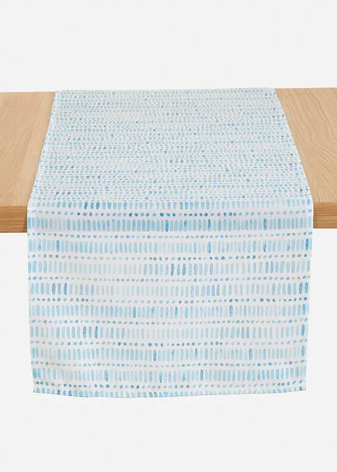 Tischläufer mit Streifendruck in blau von vorne - bonprix Tischläufer mit Streifendruck in blau von vorne - bonprix