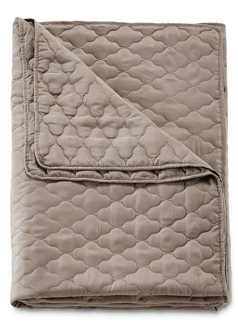 Tagesdecke mit Steppung in braun von vorne - bonprix Tagesdecke mit Steppung in braun von vorne - bonprix