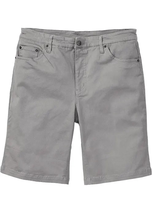 Stretch-Bermuda, Classic Fit in grau von vorne - bonprix Stretch-Bermuda, Classic Fit in grau von vorne - bonprix