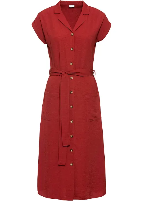 Blusenkleid in rot von vorne - bonprix Blusenkleid in rot von vorne - bonprix