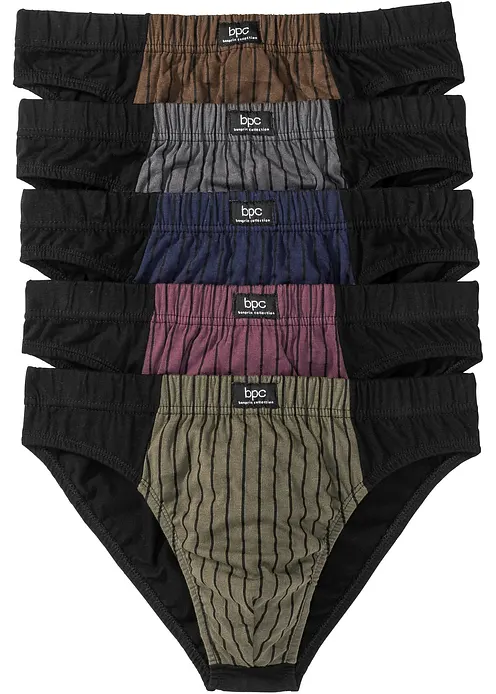 Slip aus weicher Baumwolle (5er Pack) in blau - bonprix Slip aus weicher Baumwolle (5er Pack) in blau - bonprix