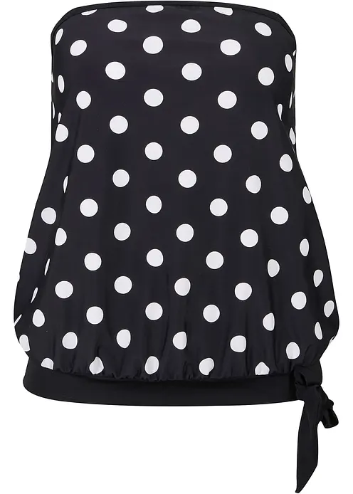 Oversize Tankini Oberteil in schwarz von vorne - bonprix Oversize Tankini Oberteil in schwarz von vorne - bonprix
