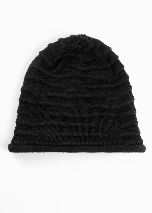 Mütze in schwarz von vorne - bonprix Mütze in schwarz von vorne - bonprix