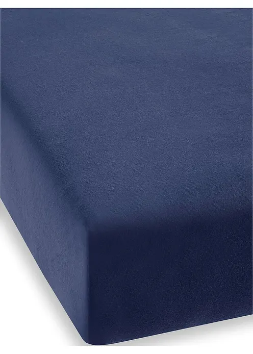 Jersey Spannbettlaken in Trendfarben in blau - bonprix Jersey Spannbettlaken in Trendfarben in blau - bonprix
