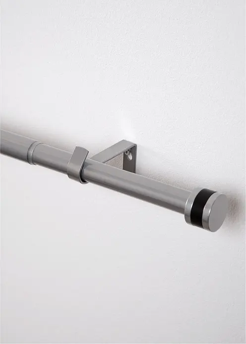Ausziehbare Gardinenstange mit Endstück in silber - bonprix Ausziehbare Gardinenstange mit Endstück in silber - bonprix