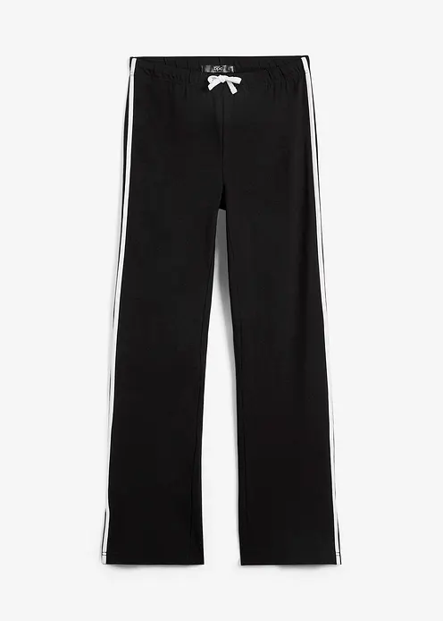 Jersey-Hose aus Baumwolle mit Stretch in schwarz von vorne - bonprix Jersey-Hose aus Baumwolle mit Stretch in schwarz von vorne - bonprix