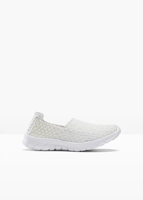 Komfort-Slipper mit flexibler Sohle in weiß - bonprix Komfort-Slipper mit flexibler Sohle in weiß - bonprix
