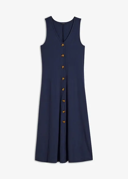 Midikleid in blau von vorne - bonprix Midikleid in blau von vorne - bonprix
