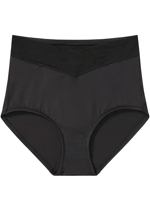 Shape Slip mit mittlerer Formkraft in schwarz von vorne - bonprix Shape Slip mit mittlerer Formkraft in schwarz von vorne - bonprix