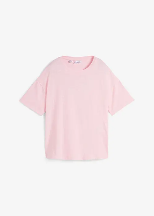 Oversize-Shirt mit Druck in rosa von vorne - bonprix Oversize-Shirt mit Druck in rosa von vorne - bonprix