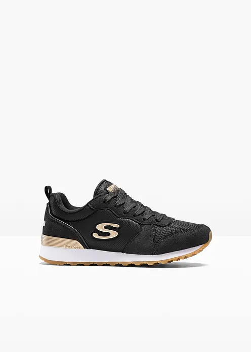 Skechers Sneaker mit Memory Foam in schwarz von vorne - Skechers Skechers Sneaker mit Memory Foam in schwarz von vorne - Skechers