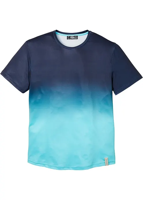 Funktions-T-Shirt mit Farbverlauf in blau von vorne - bonprix Funktions-T-Shirt mit Farbverlauf in blau von vorne - bonprix