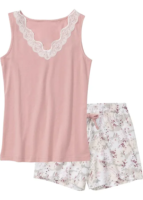 Shorty mit feiner Spitze in rosa von vorne - bonprix Shorty mit feiner Spitze in rosa von vorne - bonprix