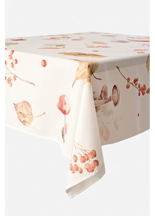 Tischdecke mit Herbst Motiv in braun von vorne - bonprix Tischdecke mit Herbst Motiv in braun von vorne - bonprix