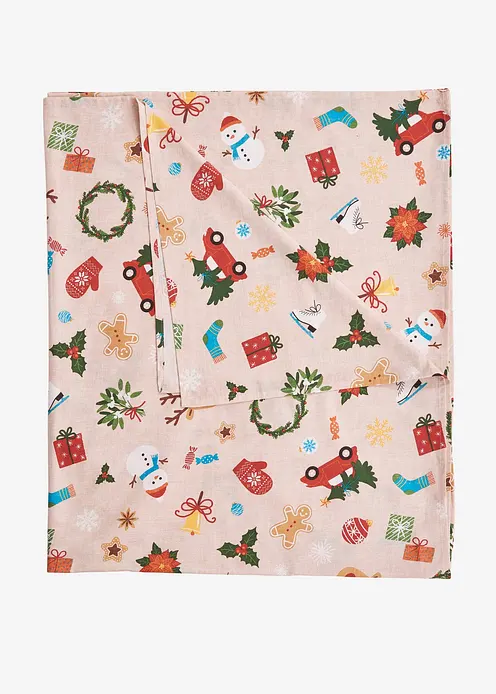 Tagesdecke mit Weihnachtsmotiven in beige - bonprix Tagesdecke mit Weihnachtsmotiven in beige - bonprix
