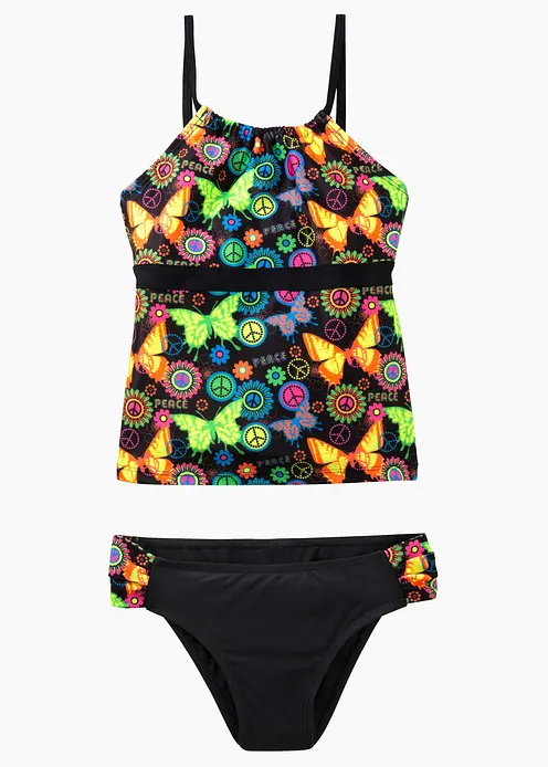 Tankini aus recyceltem Polyamid (2-tlg. Set) in schwarz von hinten - bonprix Tankini aus recyceltem Polyamid (2-tlg. Set) in schwarz von hinten - bonprix