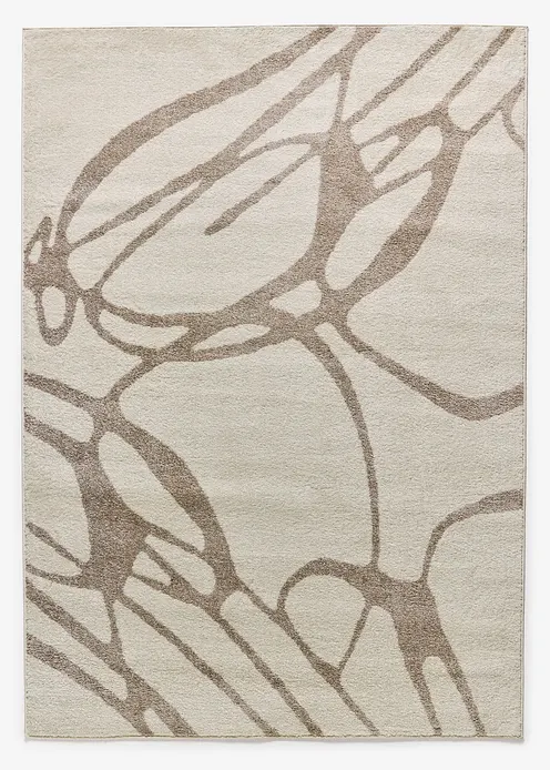 Teppich mit moderner Musterung in beige von vorne - bonprix Teppich mit moderner Musterung in beige von vorne - bonprix