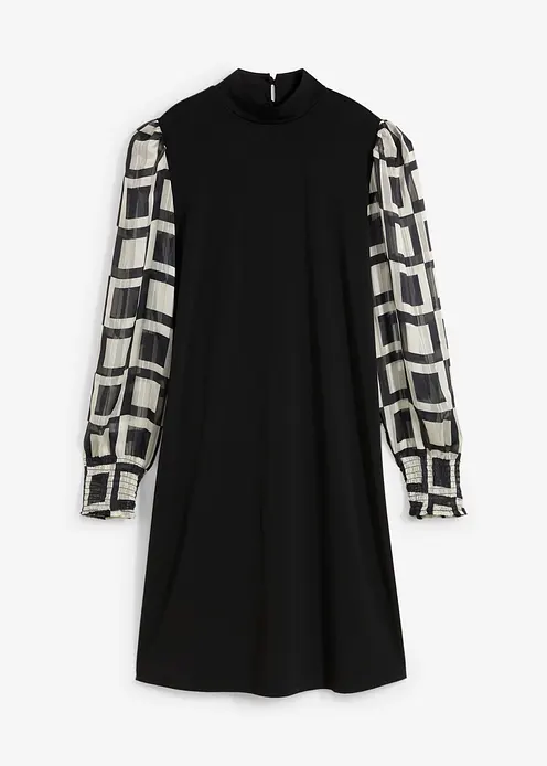 Shirtkleid in schwarz von vorne - bonprix Shirtkleid in schwarz von vorne - bonprix