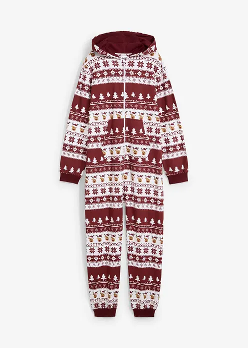 Kinder Sweatoverall in rot von vorne - bonprix Kinder Sweatoverall in rot von vorne - bonprix