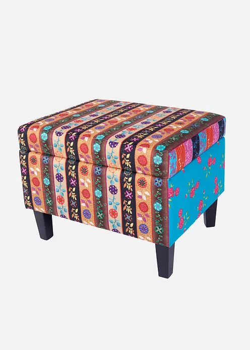 Hocker mit Tablett in bunt von vorne - bonprix Hocker mit Tablett in bunt von vorne - bonprix