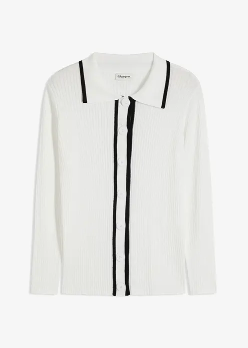 Smart Cardigan in weiß von vorne - bonprix Smart Cardigan in weiß von vorne - bonprix