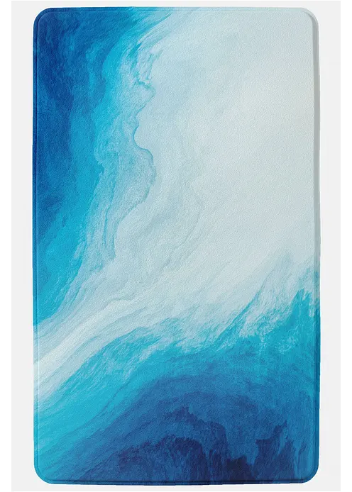 Badematte mit Memory Schaum in blau - bonprix Badematte mit Memory Schaum in blau - bonprix